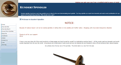 Desktop Screenshot of kundertspindles.com